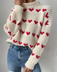 Olivia Heart Jacquard Pullover