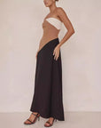 Autumn Tube Top Maxi Dress