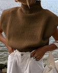 Ines Sleeveless Turtleneck Sweater