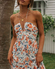 Rose Floral Maxi Dress