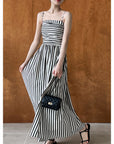 Eva Striped Sling Dress