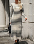 Irina Striped Knit Dress