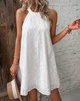 Julia Lace Button Neck Dress