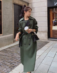 Emma Military Green Trench Coat