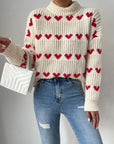 Olivia Heart Jacquard Pullover