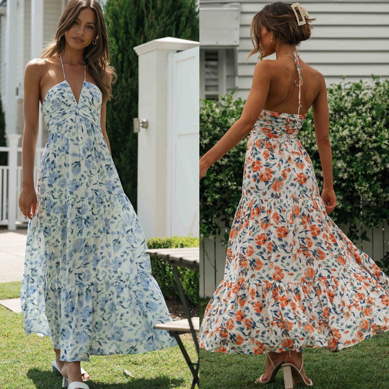 Rose Floral Maxi Dress