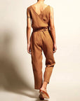 Eva Solid Loose Jumpsuit