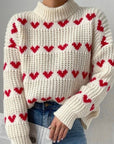 Olivia Heart Jacquard Pullover