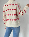 Olivia Heart Jacquard Pullover