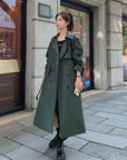 Emma Military Green Trench Coat