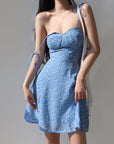 Zoey Blue Floral Strap Dress