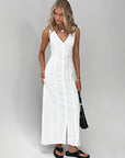 Emily White Linen Dress