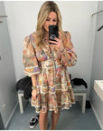 Adele Vintage Mini Dress