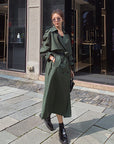 Emma Military Green Trench Coat